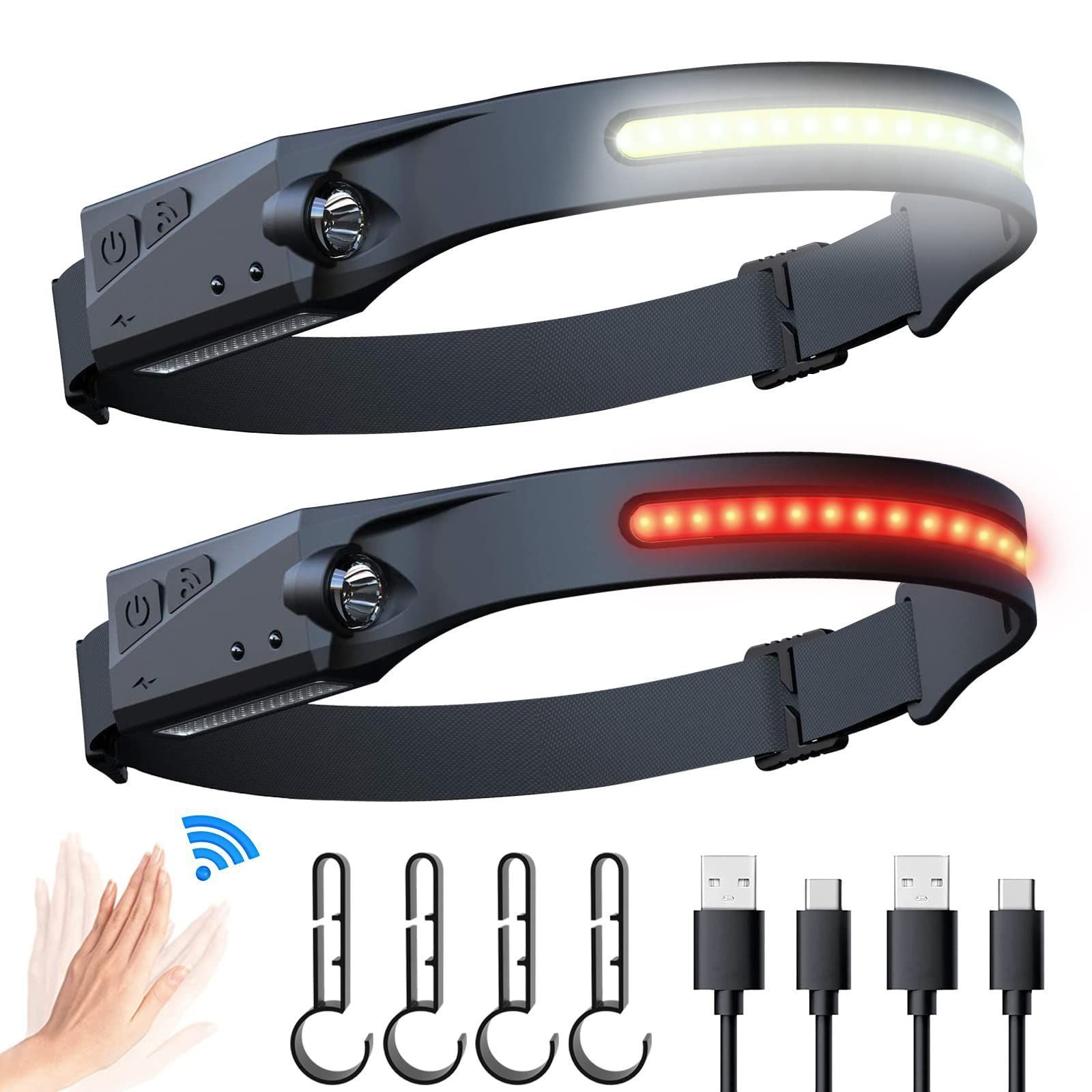 LED ヘッドライト USB充電可能 高輝度 広角照明 防災 釣り ショッピング - ライト・ランタン