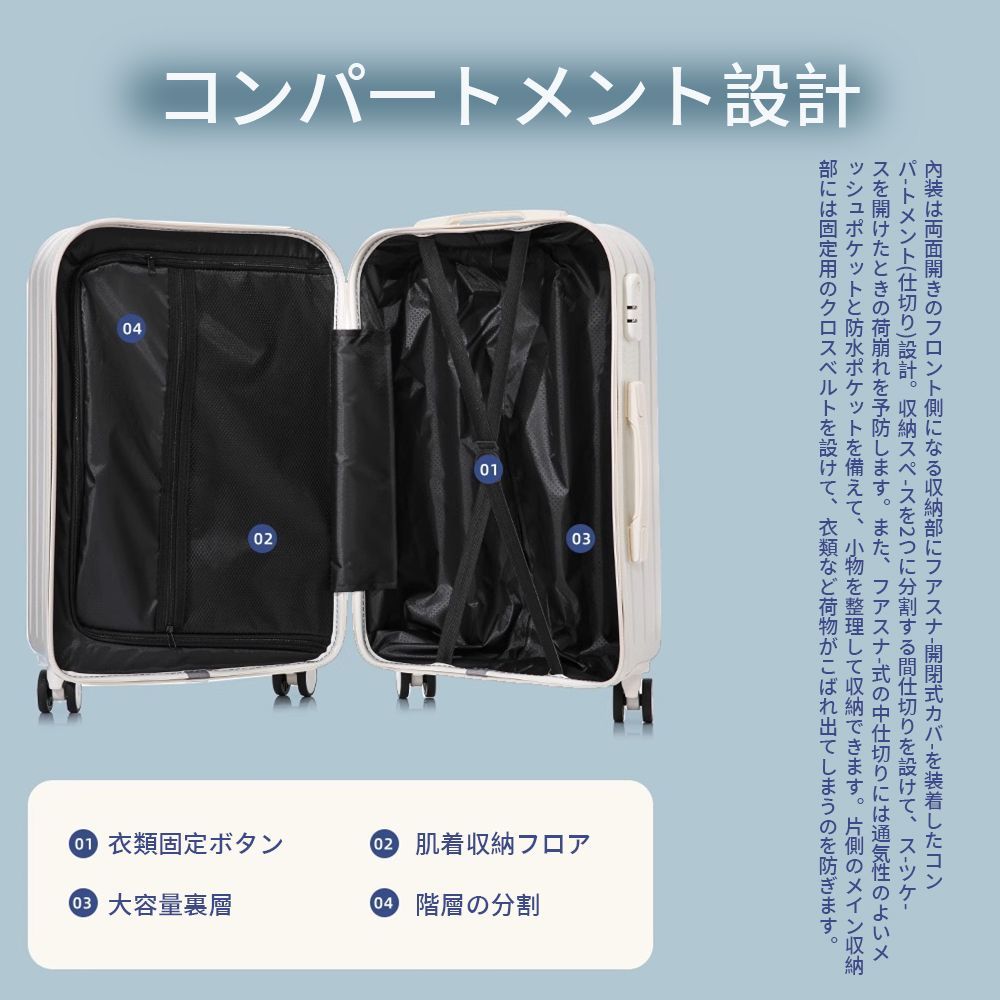 多機能スーツケース 超軽量大容量
