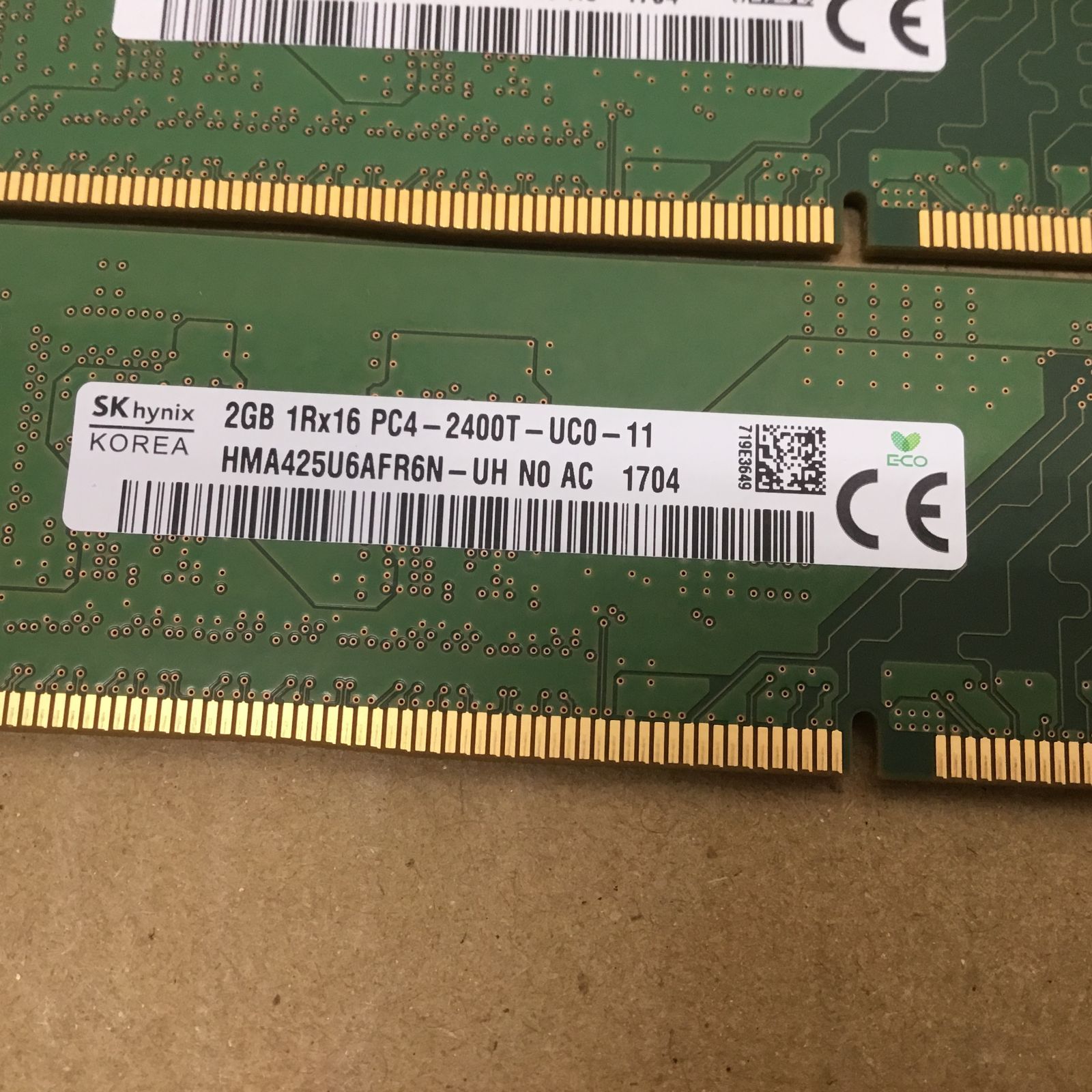 SK HYNIX デスクトップPC用メモリ 8GB(2GB×4枚) 1Rx16 PC4-2400T-UC0