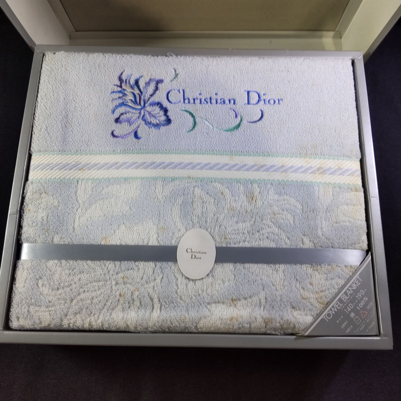 Christian Dior クリスチャンディオール タオルブランケット 綿100％ Y
