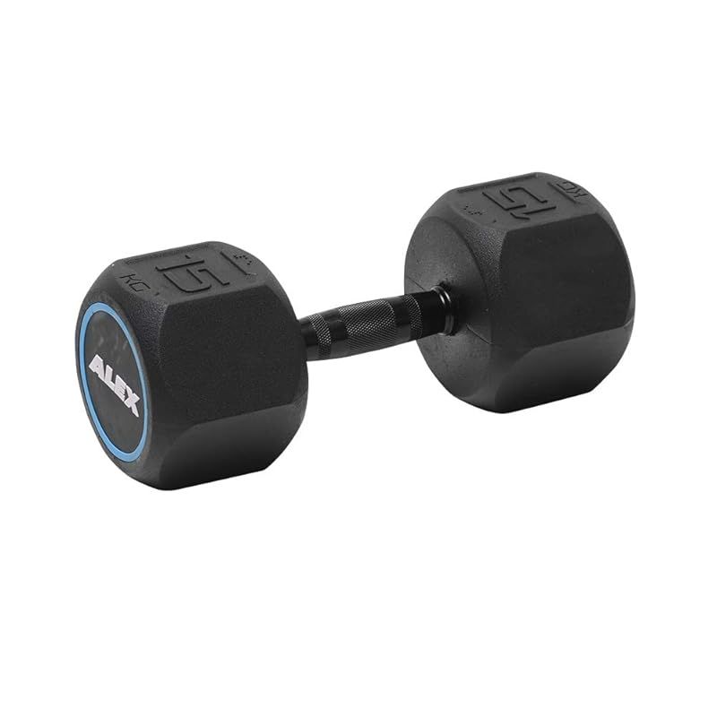ALEX アレックス ラバーHEXダンベル 15kg 0