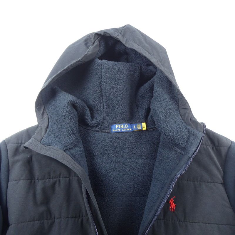 姫路東店】 中古 POLO RALPH LAUREN | ポロ・ラルフローレン パーカー ハイブリッドフルジップフーディ ネイビー 【101】 -  メルカリ