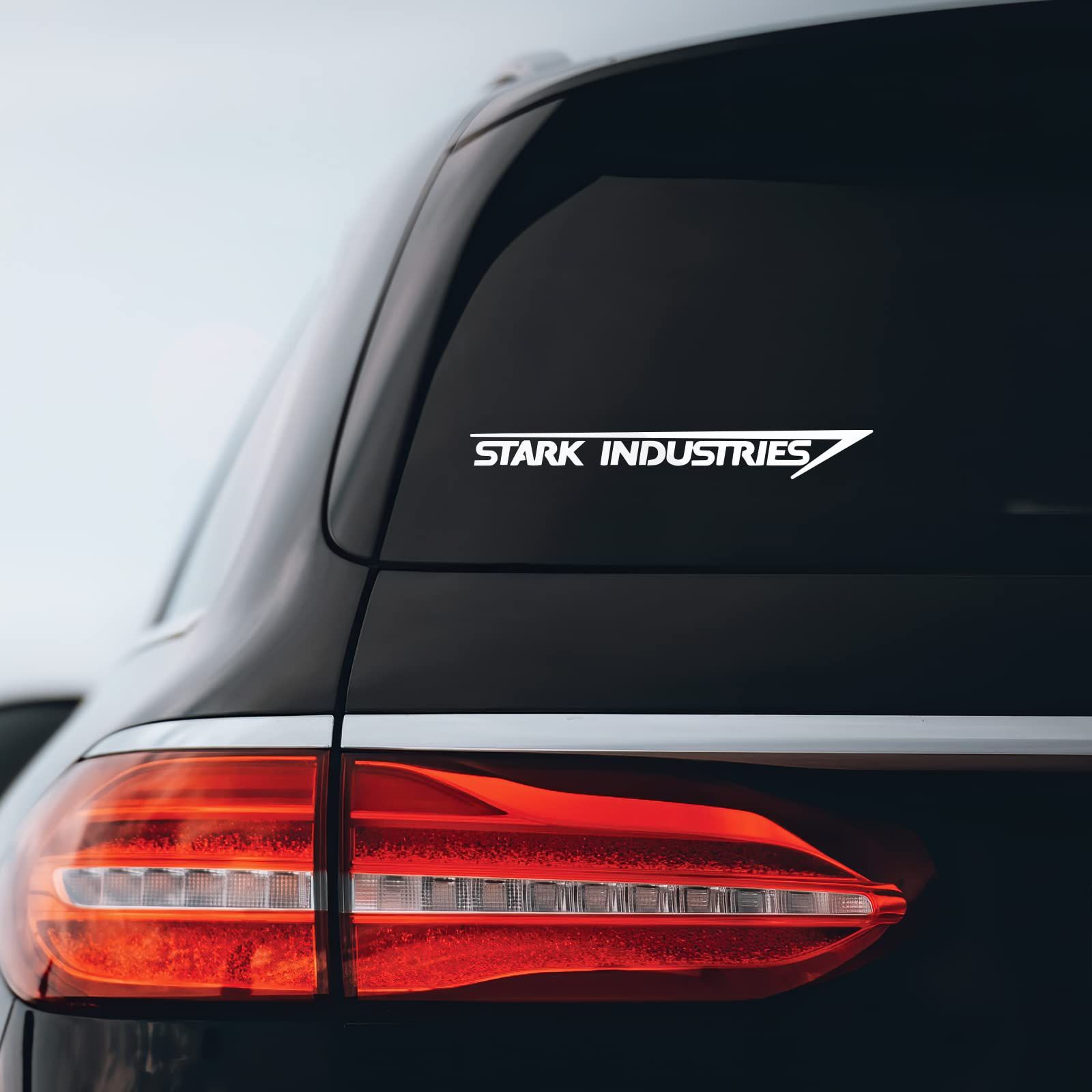 Bargain Max Decals - Stark Industries ステッカー デカール　ノートブック 車 ノートパソコンに　8インチ (ホワイト) 