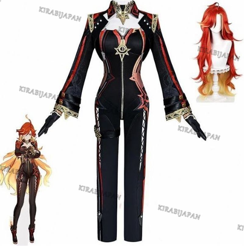 原神 げんしん マーヴィカ 炎神 コスプレ衣装 豪華版 フルセット コスプレ衣装 アクセサリー ウィッグ付き-靴追加 可 コスチューム cosplay 演出服 舞台装 クリスマス 学園祭 プレゼント 化祭 ハロウイーン パーティー 変装