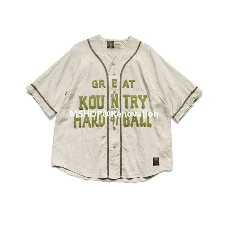 KAPITAL キャピタル inen baseball shirt リネン GREAT KOUNTRYベースボールシャツ