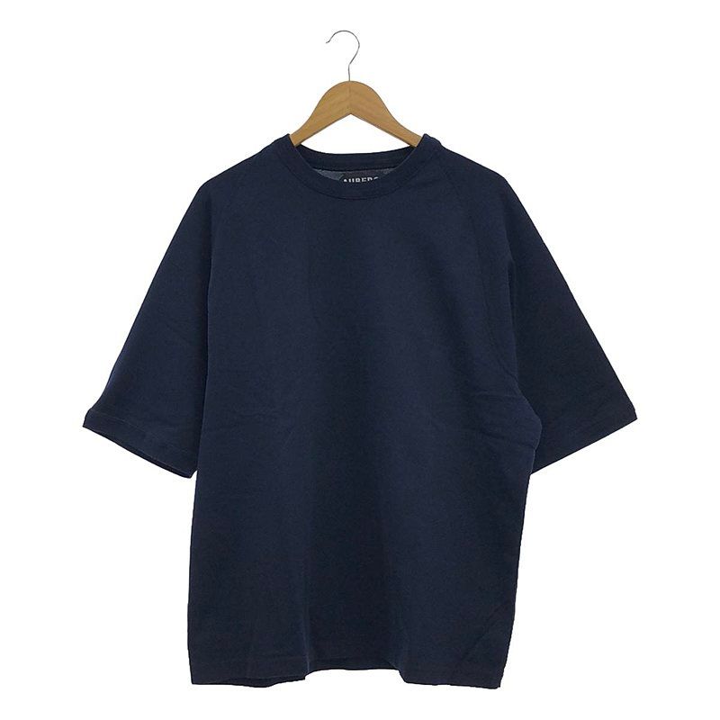 【新品】  AUBERGE / オーベルジュ | 2023SS | REGGIE 強燃天竺製品染め フリーダムスリーブ Tシャツ | 44 | ネイビー | メンズ