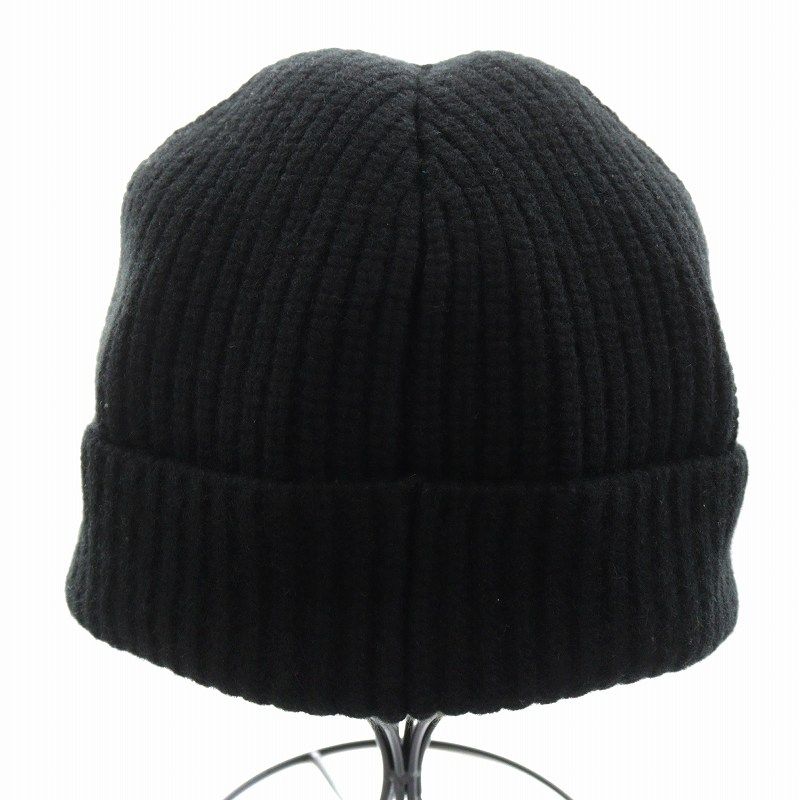 CELINE セリーヌ エンブロイダリー ニット帽 ビーニー 黒 ブラック