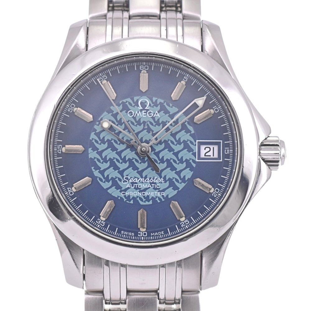 オメガ OMEGA 2500.80 シーマスター ジャックマイヨール 1997 5000本 品 自動巻き メンズ K 142737