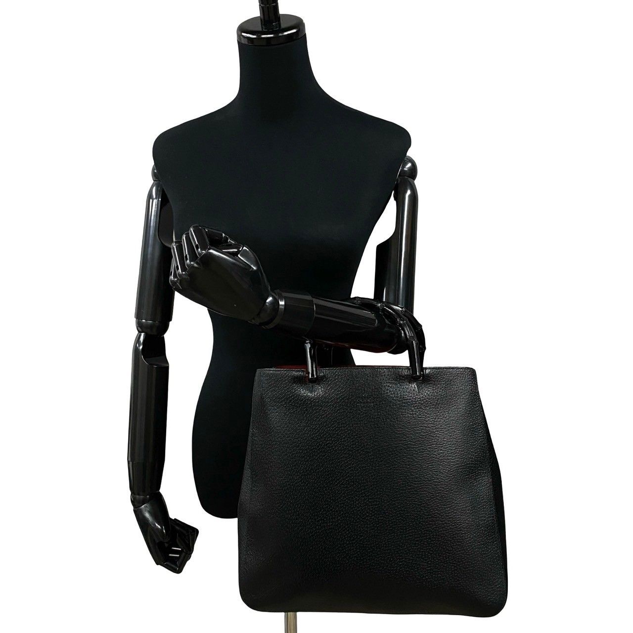 極 美品 希少品 GUCCI グッチ バンブー レザー 本革