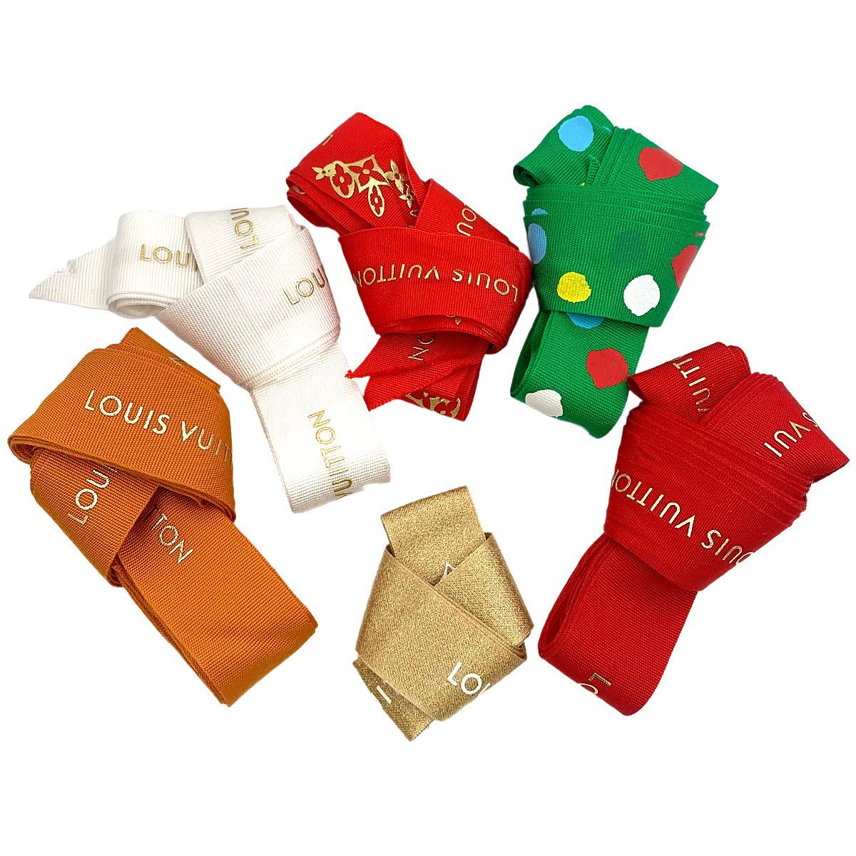 LOUIS VUITTON ルイ ヴィトン ラッピング用 プレゼント用 リボン 6本