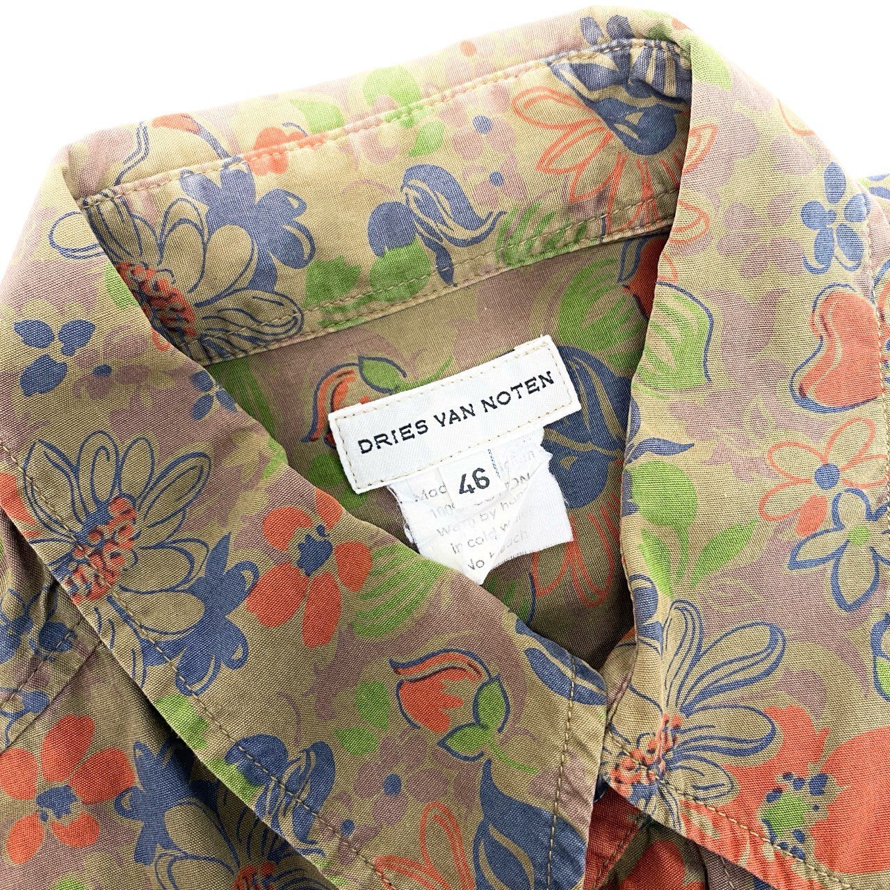 DRIES VAN NOTEN ドリスヴァンノッテン 花柄 トップス グリーン