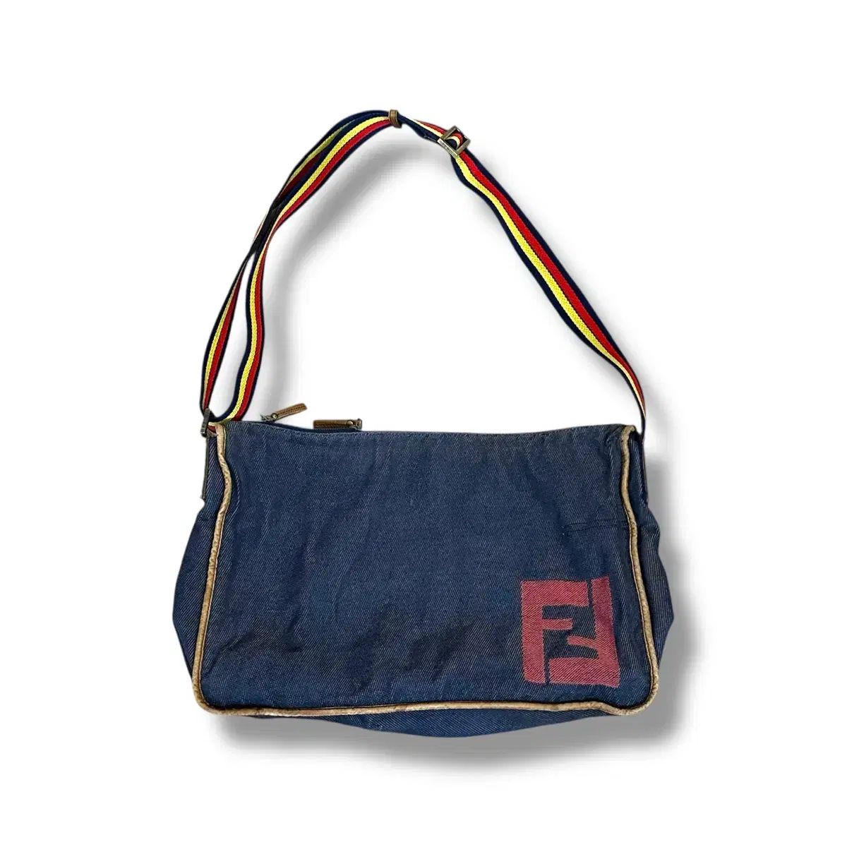 FENDI フェンディ ヴィンテージ デニム クロスバッグ