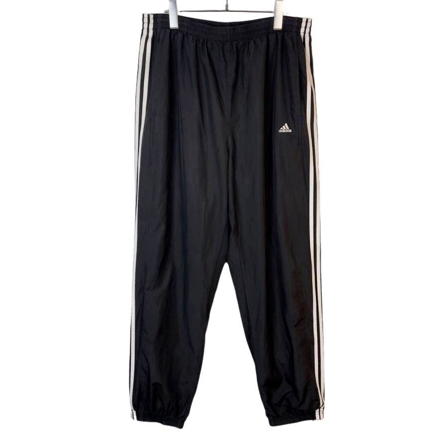  ブラック ストライプ 三本線 ジャージ＆ウインドブレーカーセット adidas ブラック ストライプ 三本線 ジャージ＆ウインドブレーカー