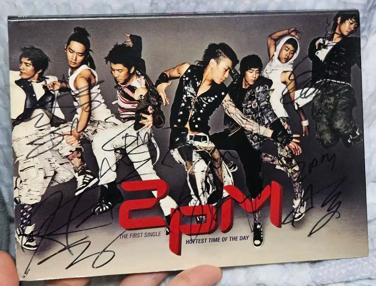 2PM直筆サイン 2PM No.5 メンバー4人サイン入りCD