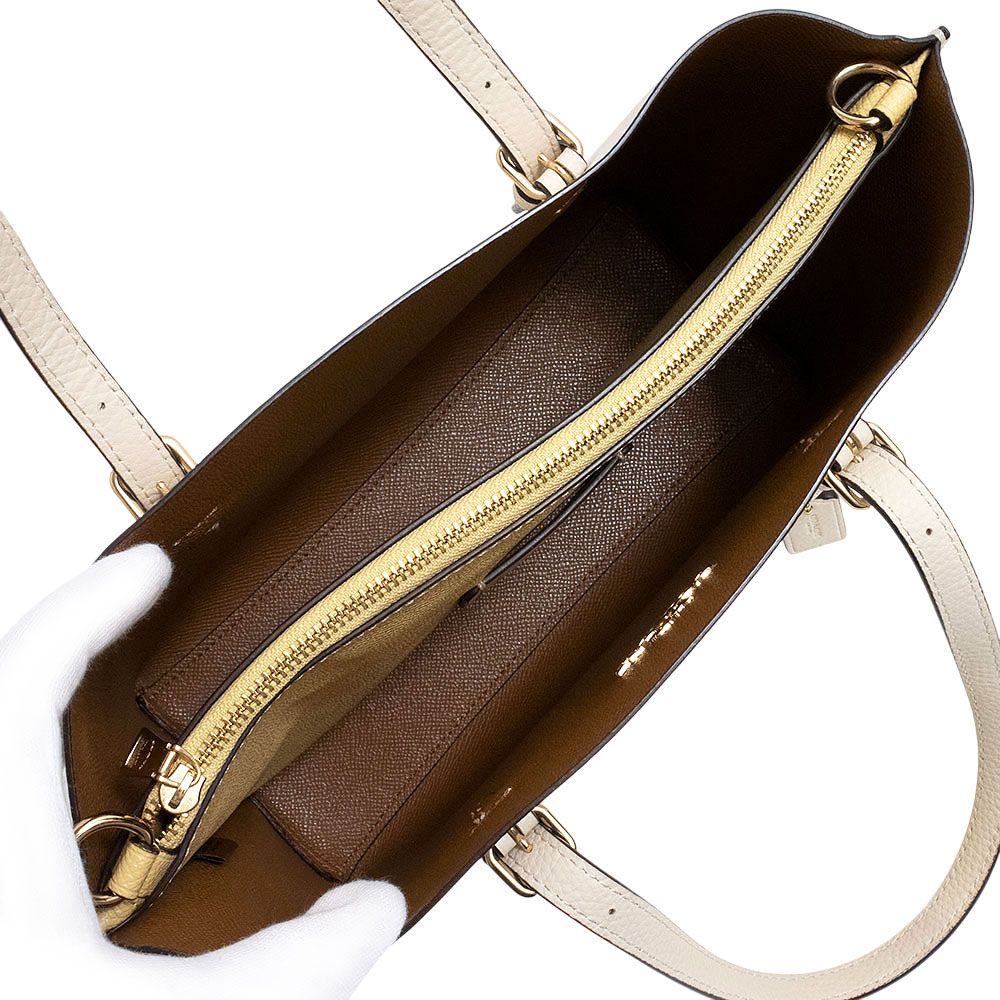 【美品】コーチ　モリートート25 C4084 ベージュ　ショルダーバッグ COACH コーチ アウトレット トートバッグ レディース モリー