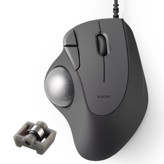 【新品・5営業日で発送】ELECOM エレコム トラックボールマウス／IST／36mmボール／親指／ベアリング支持／有線／5ボタン／ブラック(M-IT11URBK)