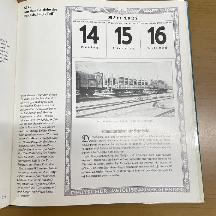 ▲01)【同梱不可】REICHSBAHN KALENDER/ライヒスバーン カレンダー/Alfred B. Gottwaldt/Motorbuch Verlag/1978年/ドイツ帝国鉄道/A △01)【同梱不可】REICHSBAHN KALENDER/ライヒスバーン