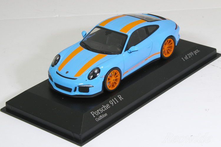 ミニチャンプス 特注 1/43 ポルシェ 911R (991) 2016 ガルフ