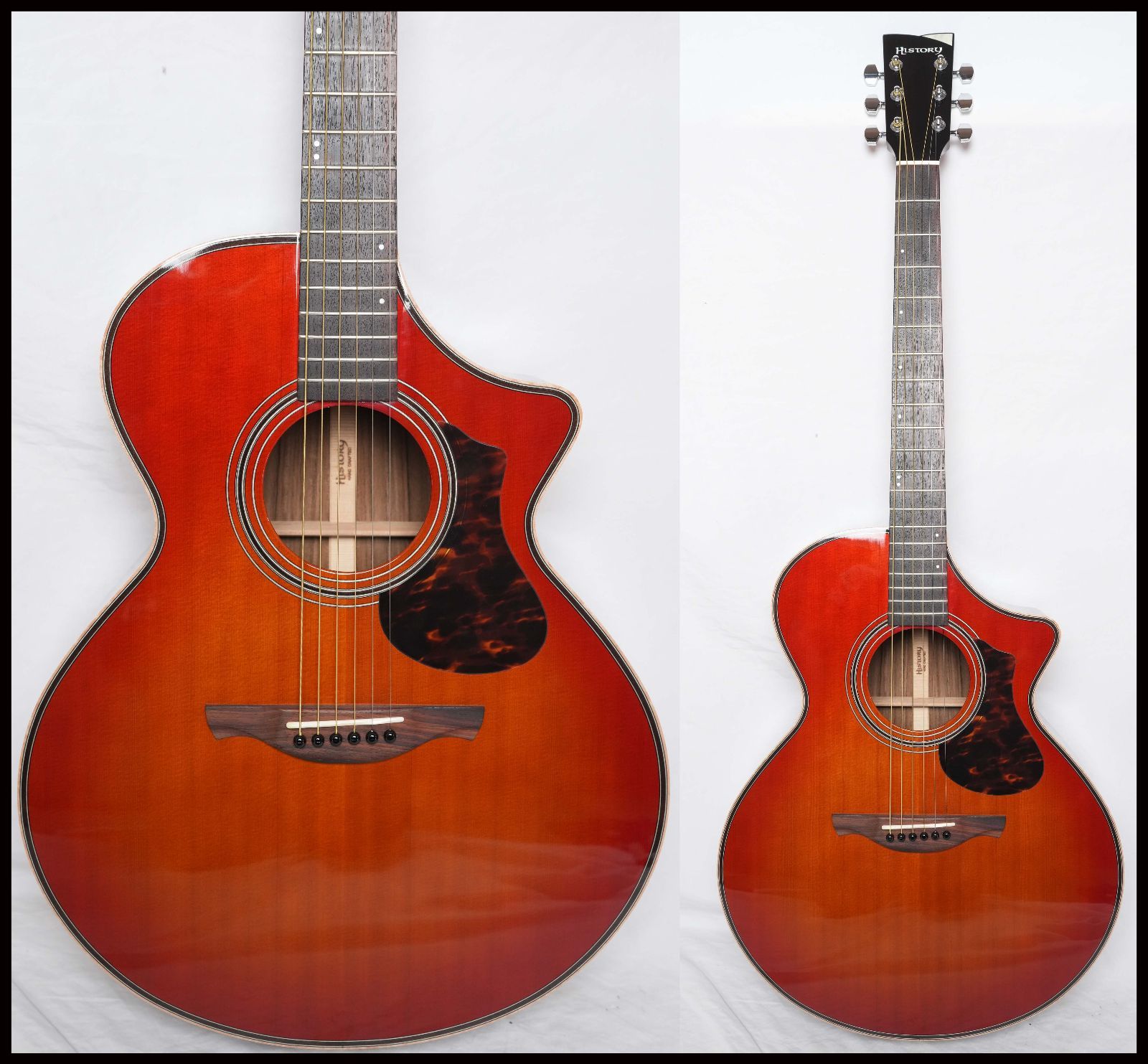 HISTORY NT-C3 Sunburst オール単板ギター エ コ 2015年製 HC付 ヒストリー フジゲン