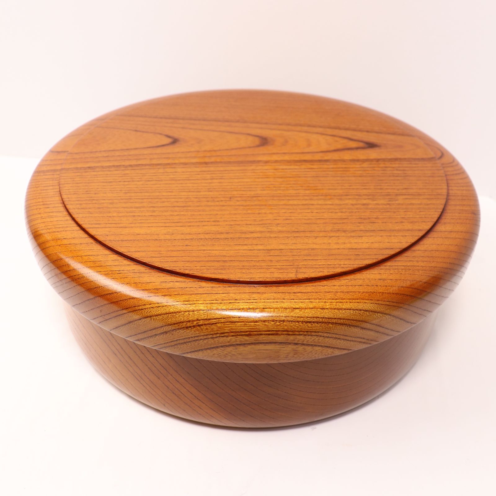 天然木 茶びつ くり抜き茶櫃 ケヤキ 茶道具入れ 伝統工芸品 菓子いれ 