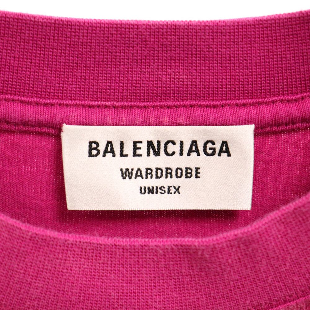 BALENCIAGA (バレンシアガ) 21SS POLITICAL CAMPAIGN OVERSIZED T-SHIRT キャンペーンロゴ 刺繍半袖 Tシャツ ピンク 641655 TKVJ1 - メルカリ