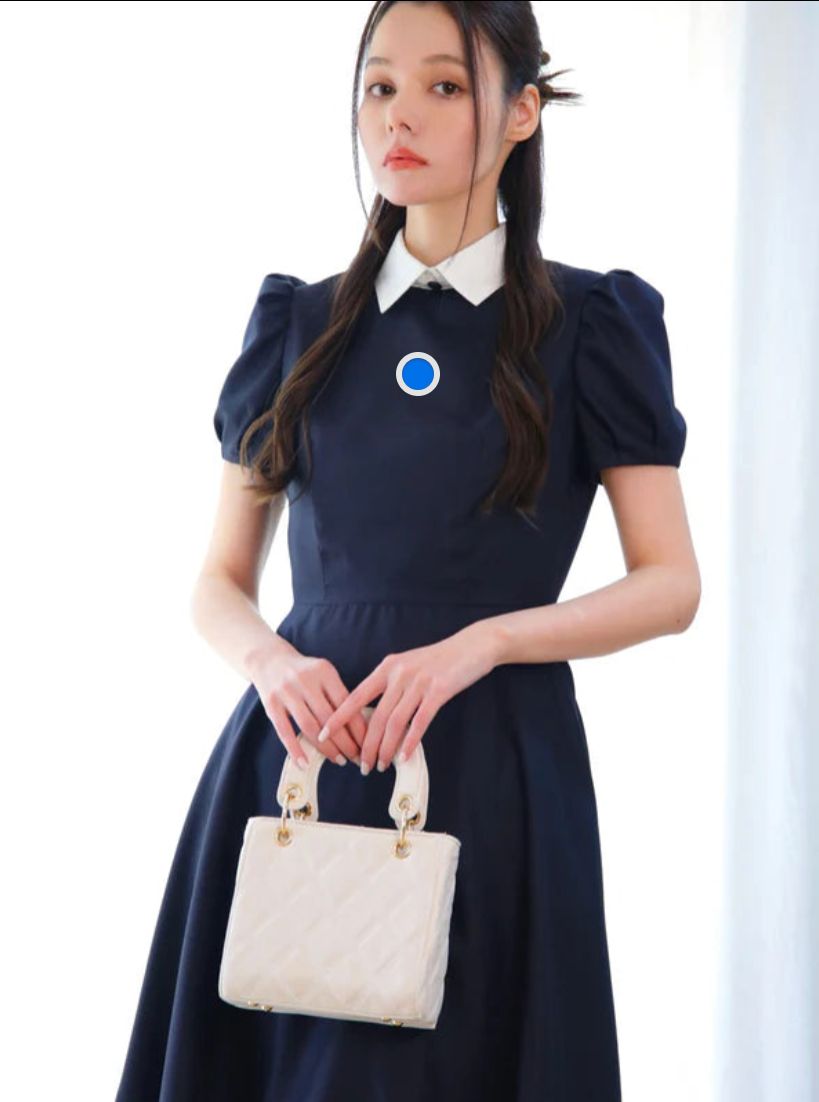 受注予約：decollete ribbon flared dress【black】 – BUNNY APARTMENT