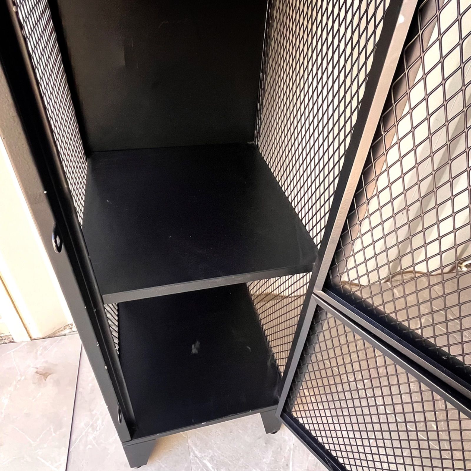 取付無料！ジャーナルスタンダードファニチャー ブラックスチール4段ロッカー 取付無料！ジャーナルスタンダードファニチャー ブラックスチール4段