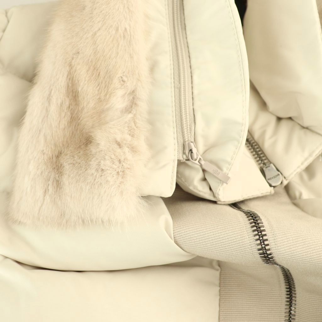 モンクレール MONCLER LINOTTE ミンクファー付き ダウンコート