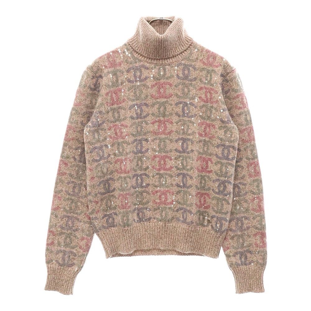 シャネル CHANEL P73878K10577 22K ニット CHANEL (シャネル) 22AW ココマーク スパンコール ニット マルチカラー