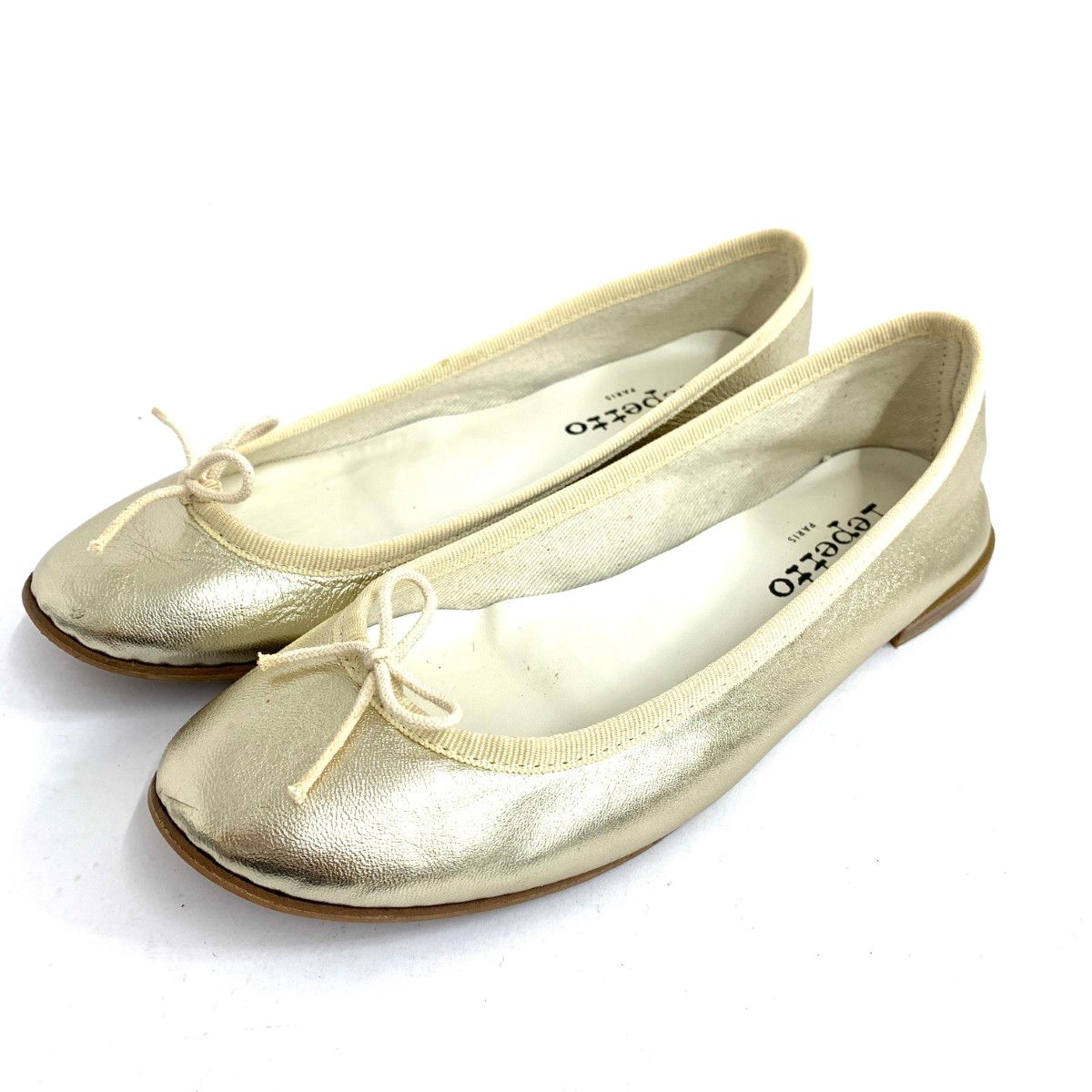 repetto レペット 表記サイズ:36 バレエ シューズ ゴールドカラー 