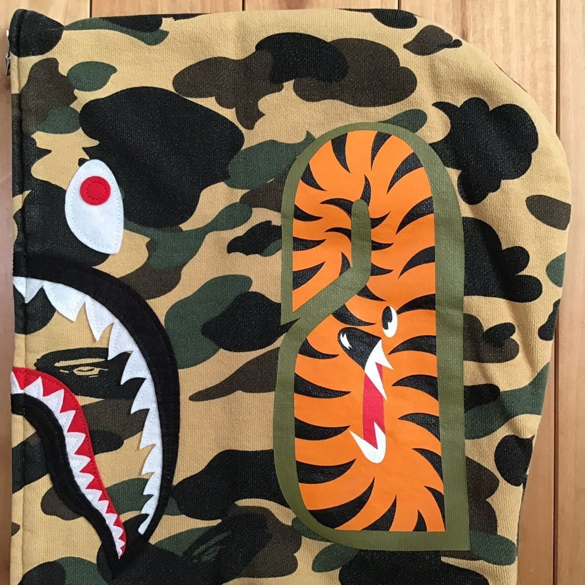 ★XL★ 1st camo yellow シャーク パーカー shark full zip hoodie a bathing ape BAPE エイプ  ベイプ アベイシングエイプ 迷彩