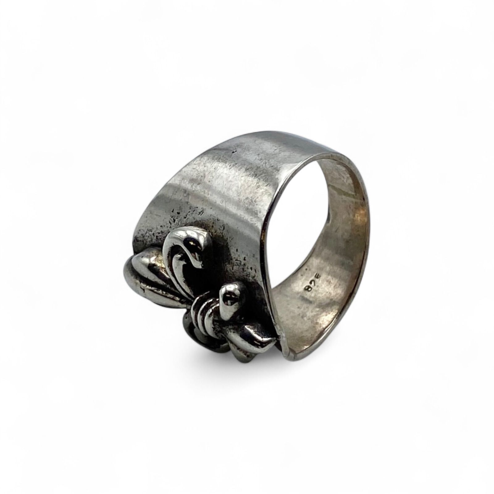 王家の意匠】BSフレア Silver 925 刻印 80s Vintage Ring シルバー 