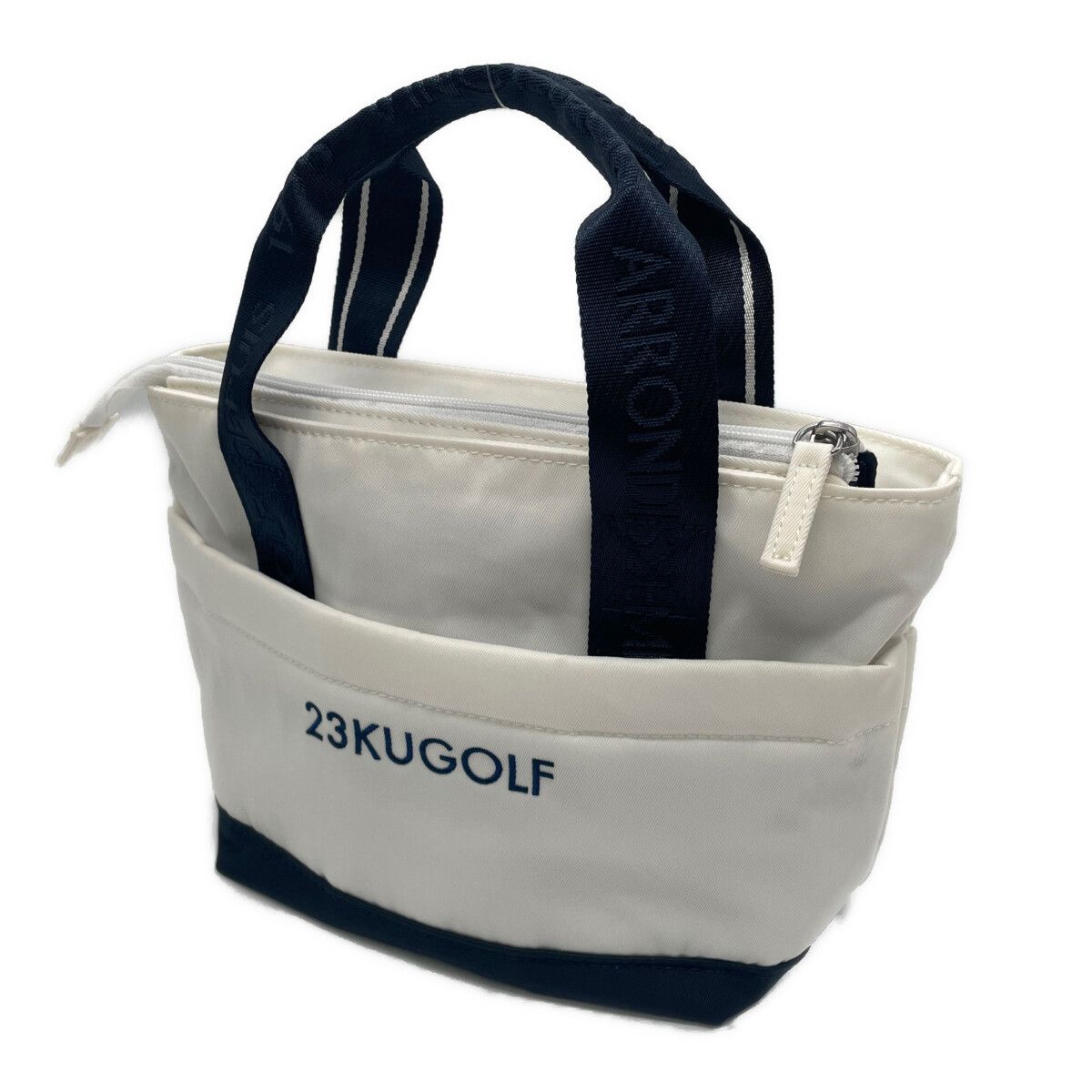 中古 23区ゴルフ 23区GOLF カートバッグ 白 ラウンドバッグ ディズニー