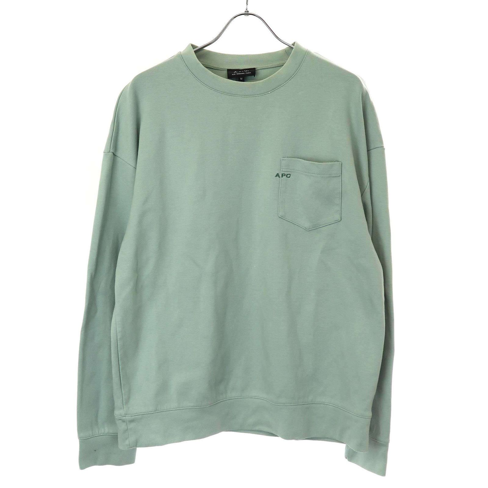 A.P.C アーペーセー ロゴ刺繍クルーネックスウェットトレーナー 24216 