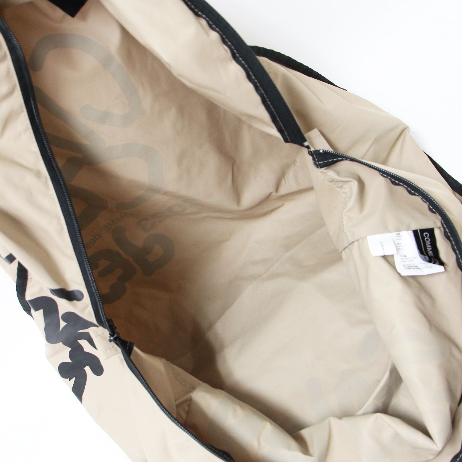 COMME des GARCONS コムデギャルソン バッグ ベージュ ブラック