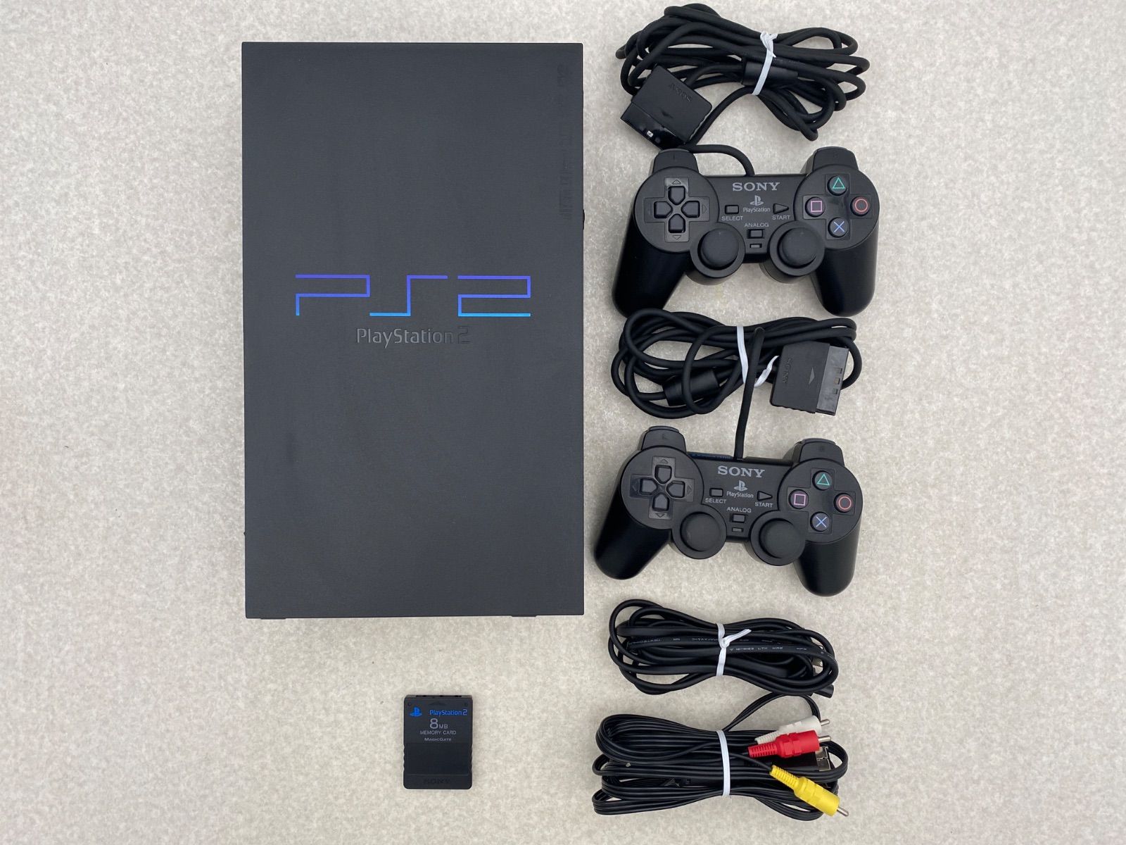 [値下げしました‼]PS2SCPH 30000・コントローラ・ソフト４本 SONY PS2 本体 中古 純正 コントローラー 1個付 おまけ ソフト 1