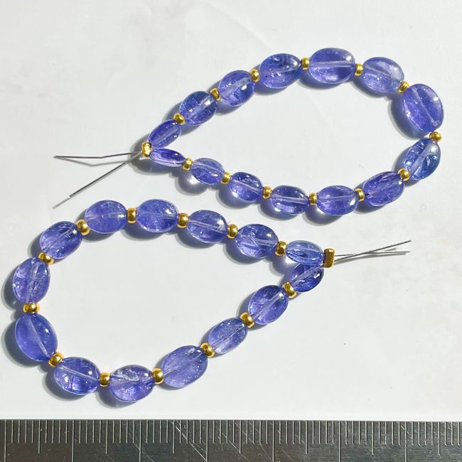 【高品質】タンザナイト プレーンオーバル