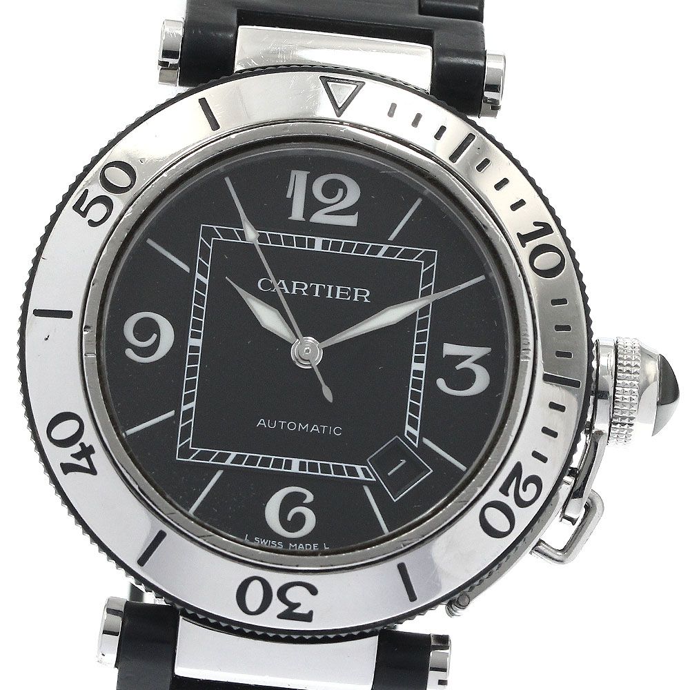 カルティエ CARTIER W31077U2 パシャ シータイマー デイト 自動巻き メンズ_884600