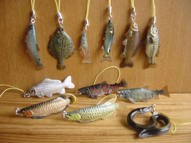 ♯Fzi21Kb原色淡水魚ストラップシークレット入フルコンプ全12種
