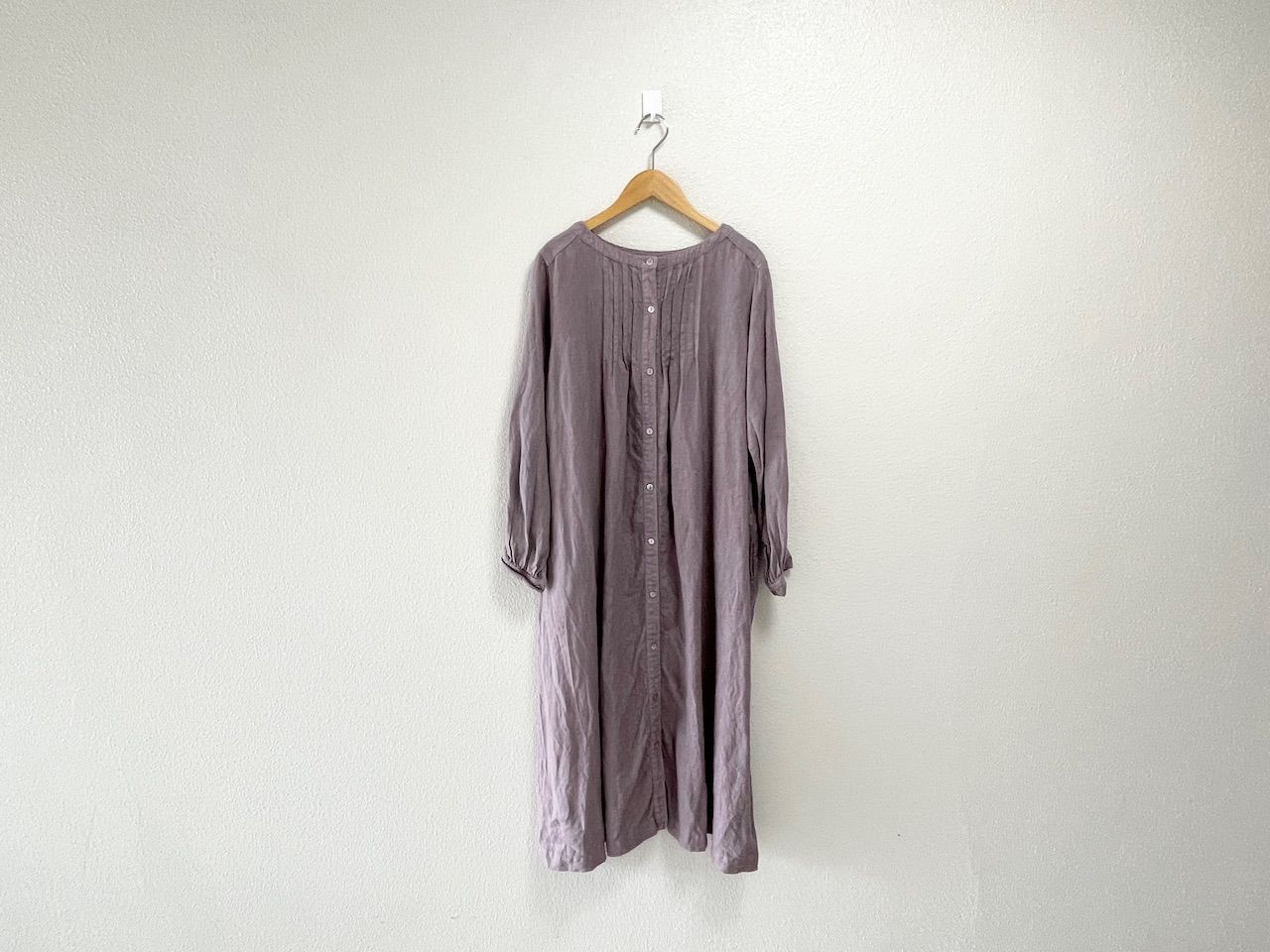 nest Robe ネストローブ リネンピンタックAラインワンピース