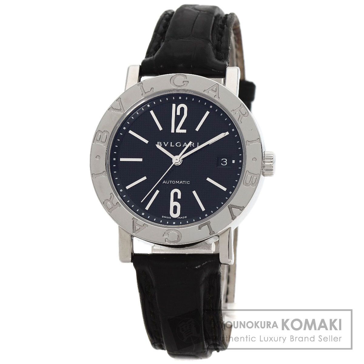 BVLGARI ブルガリ BB38BSLD ブルガリブルガリ 腕時計 SS 革 メンズ