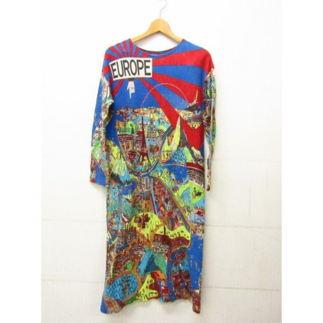 Tadanori Yokoo-amp Bohemians タダノリヨコオ ボヘミアンズ 総柄 ワンピース カットソー FL1091