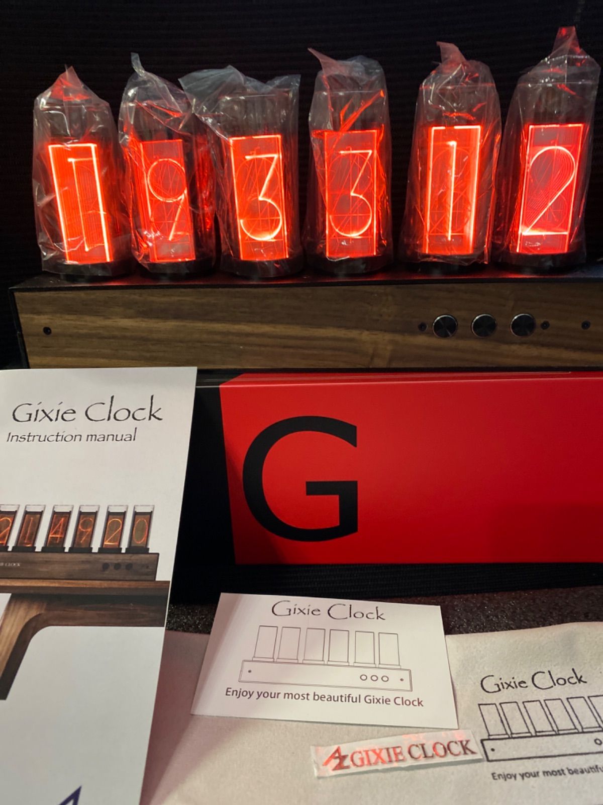 ギクシークロック Wi-Fi 正規品 日本仕様 Gixie Clock ニキシー管時計