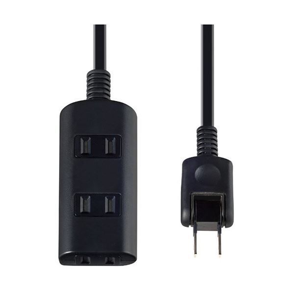 （まとめ）ELPA ほこりシャッター付タップ3個口 5m ブラック WBT-N3