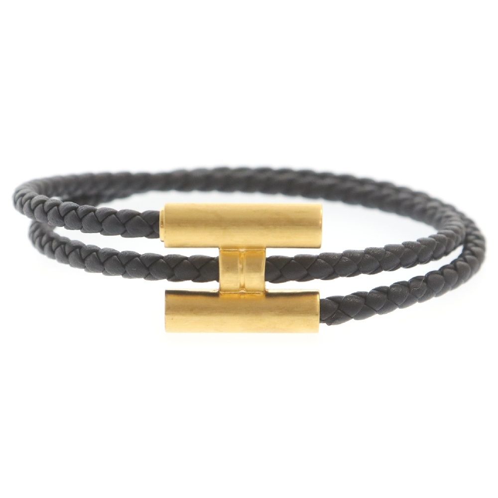 HERMES (エルメス) トゥルニ トレッセ レザーブレスレット