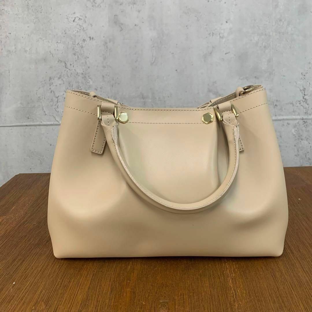 gianni notaro 2wayショルダーバッグ ベージュ ☆ □□ - メルカリ