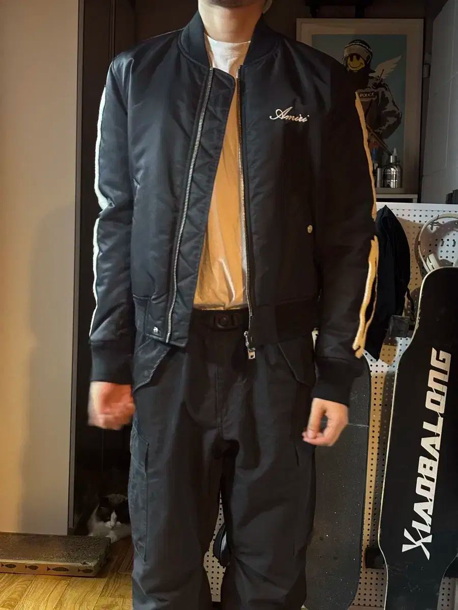 AMIRI アミリ ボーン ブラック ジャケット M