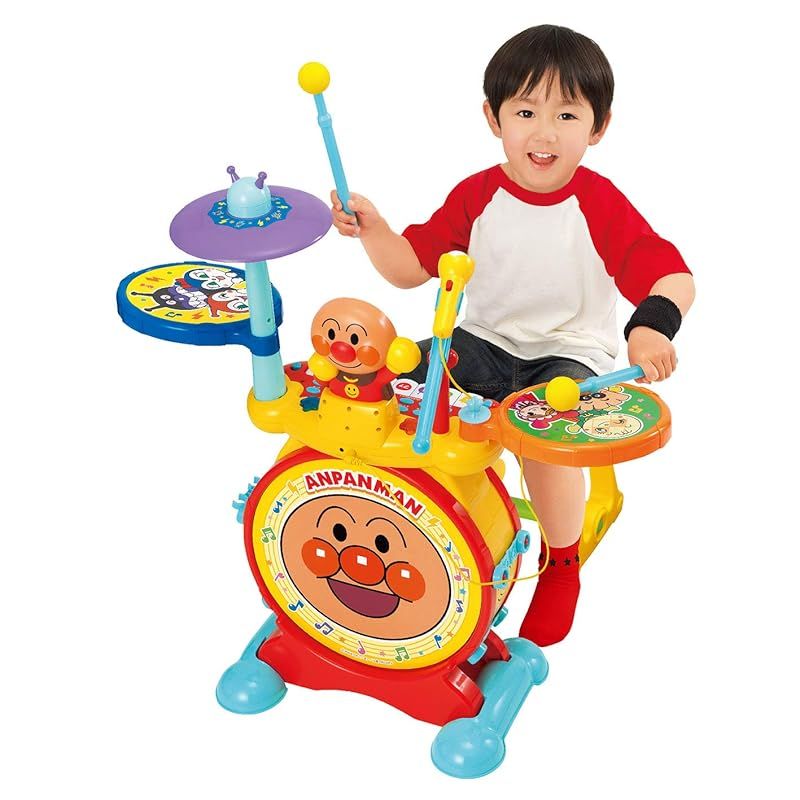 アンパンマン ノリノリライブ♪ BIG電子ドラム-キーボード 1