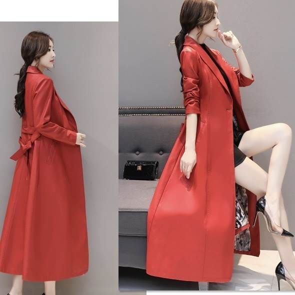 アウター コート ジャケット ロング ロング丈 袖あり 長袖 襟付き Aライン ウエストマーク 革 レザー かわいい 大人可愛い きれいめ 大人 上品 おしゃれ 大人可愛い 大人女子 キュート モード系 セクシー エレガント モダン 主役級 存在感 フォーマル 無地 秋 冬 10代 20代 種類8：ブラック/3XL アウター コート ジャケット ロング ロング丈 袖