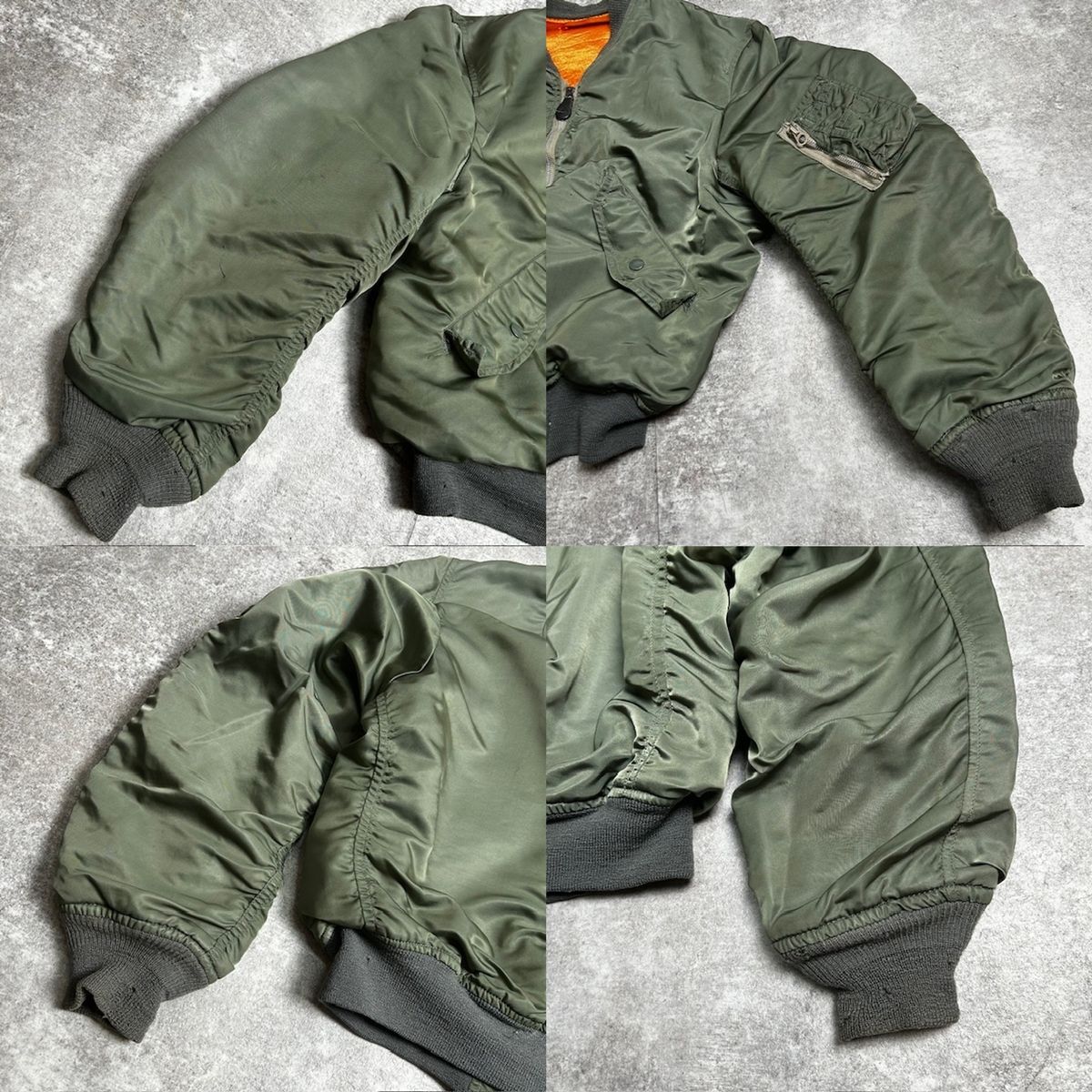 70's USAF 米空軍 L-2B フライトジャケット MIL-J-7448J LARGE